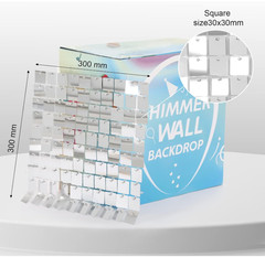 Silver Shimmer Wall Party Backdrop 6ft x 6ft 36pc Square Sequin Shimmer Backdrop