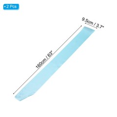 2Pcs 63″x4″ Blank Satin Sash DIY Plain Sash Prom Queen Sashes Light Blue