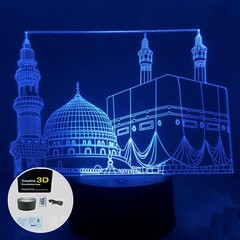 7 Color LED Night Light Eid Mubarak Ramadan Lamp Muslim Islam Table Ornament