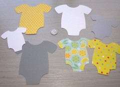 Lemon Baby Shower Lemon Slice Yellow Gray One Piece Carta Bella Lemon Die Cuts