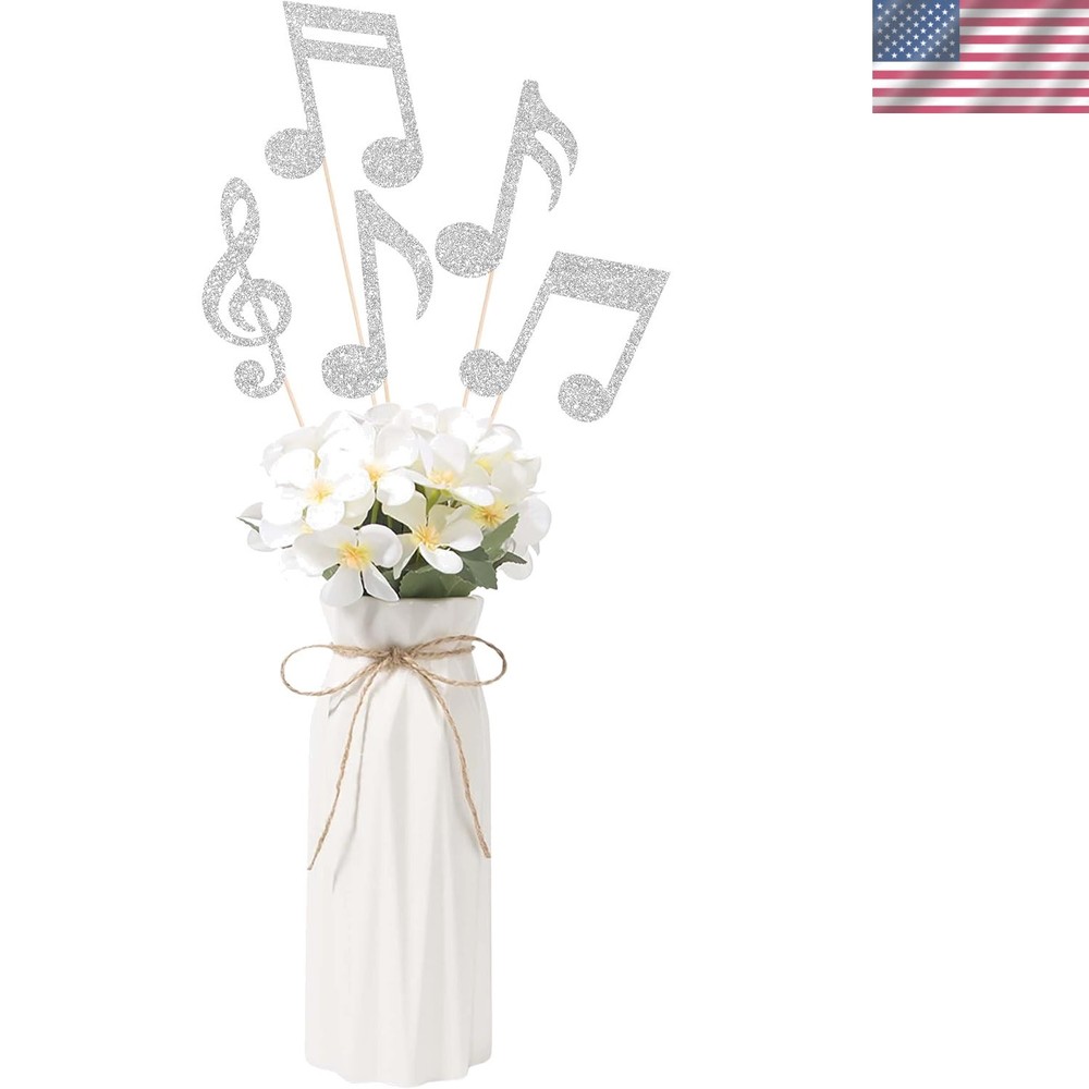 10 PCS Silver Music Notes Centerpieces Party Decorations Event Table Decor