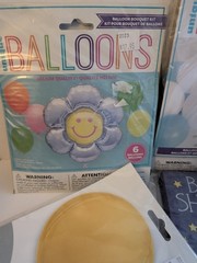 Party Creations Baby Shower Balloon Centerpiece Kit + 6 Balloons New Mylar