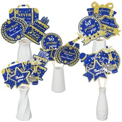 30 PCS We Appreciate You Decorations Navy Blue Gold Employee Centerpieces