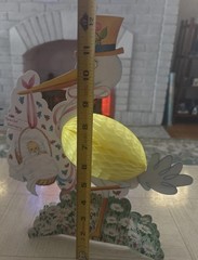 Vintage Baby Shower Decorations Stork “Special Delivery” Baby Yellow Honeycomb