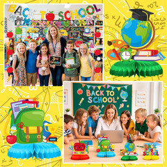 20 Pcs Back to School Decorations Set, First Day of School Banner Decor Party Su