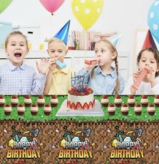 40 Pcs Minecraft Party Decorations Birthday Supplies