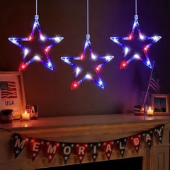 Holiday Star Window Silhouette Lights, Set of 3