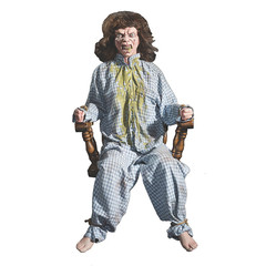 Life Size Animated Twisting Possessed Girl Halloween Animatronic Latex Pro -WMU
