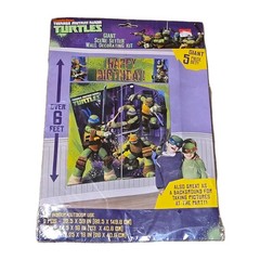 TEENAGE MUTANT NINJA TURTLES Wall Decorating Kit Scene Setter Party Decorations