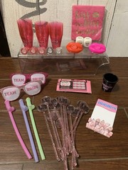 Bride/Bachelorette Party Bundle- Left Over Decorations, Games, Favors 70+ Items