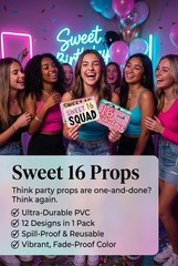 Sweet 16 Photo Booth Props