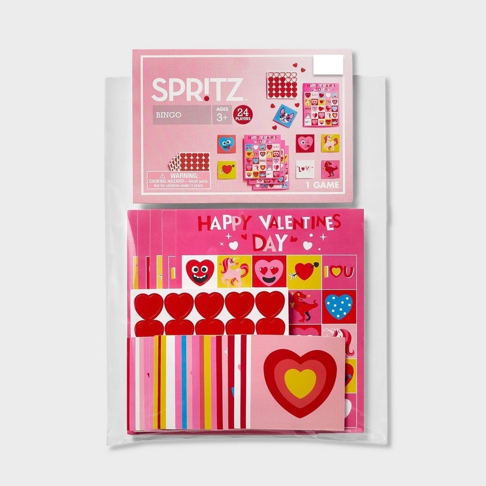 Spritz Valentine Bingo Classroom Game Party Supplies Camp Teacher Supply