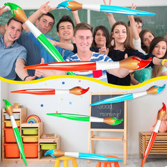 3 Pcs 41.4 Inch Giant Inflatable Paint Brush Large Blow up Paintbrushes Colored