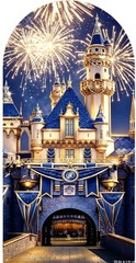 Royal Prince Mickey mouse Arch Backdrop Cover Birthday Party Background Supplies