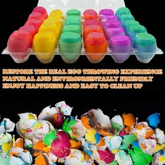 30 Pack Party Confetti Eggs Cascarones, Explosion Eggs with Confetti Inside, …