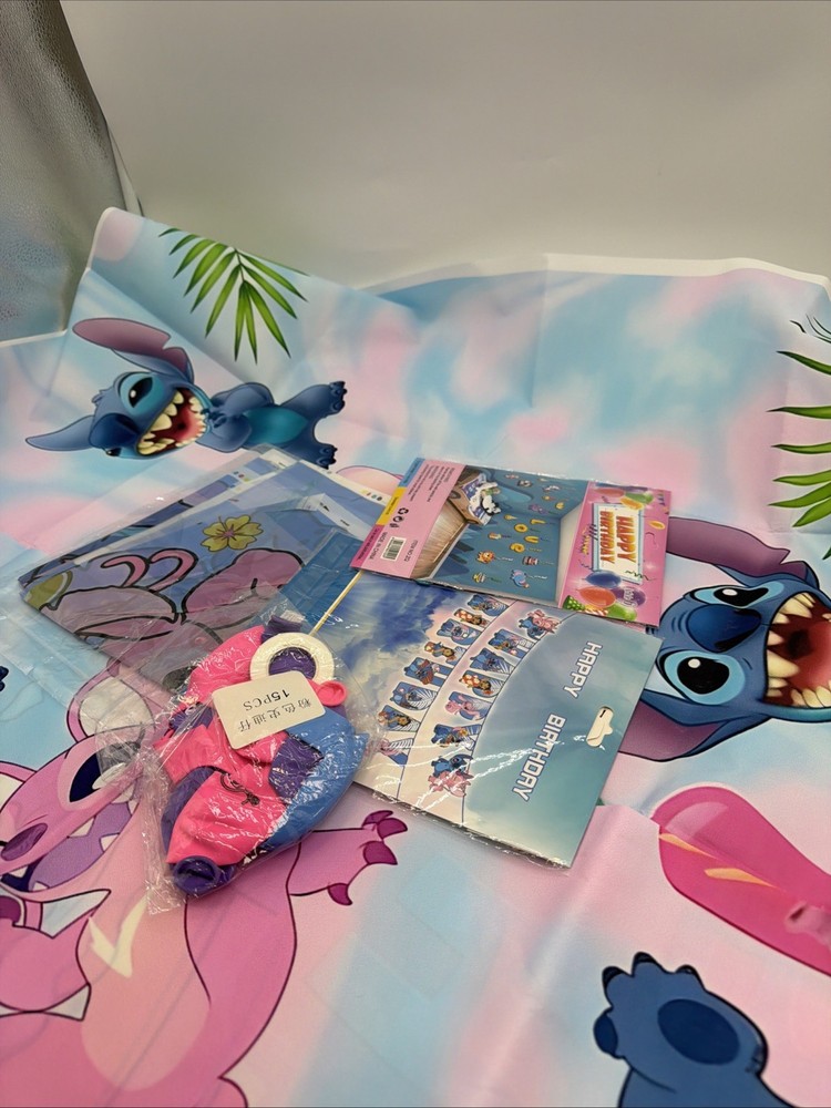 Happy Birthday Pack With Balloons, Decorations, Table Cloth And Various Items