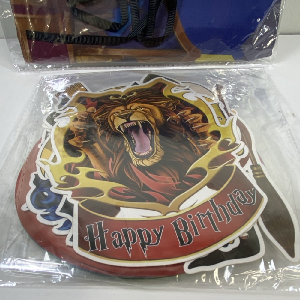 Harry Potter Theme Birthday Banner Set Multicolor Party Decoration