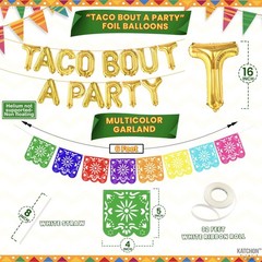 KatchOn, Huge 28 Pcs Taco Bout A Party Decorations – Cinco De Mayo Decoration…