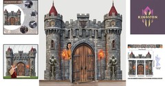 Colorful Medieval Castle Door Covers – Perfect for Birthday & Halloween