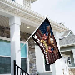 250th Anniversary Flag 3×5 Ft Double Sided 3 Ply Patriotic Eagle 250 Years Freed