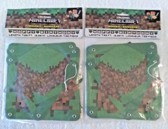 Brand New 2 Packs MINECRAFT Happy Birthday Party Banners 7.82 Feet Each