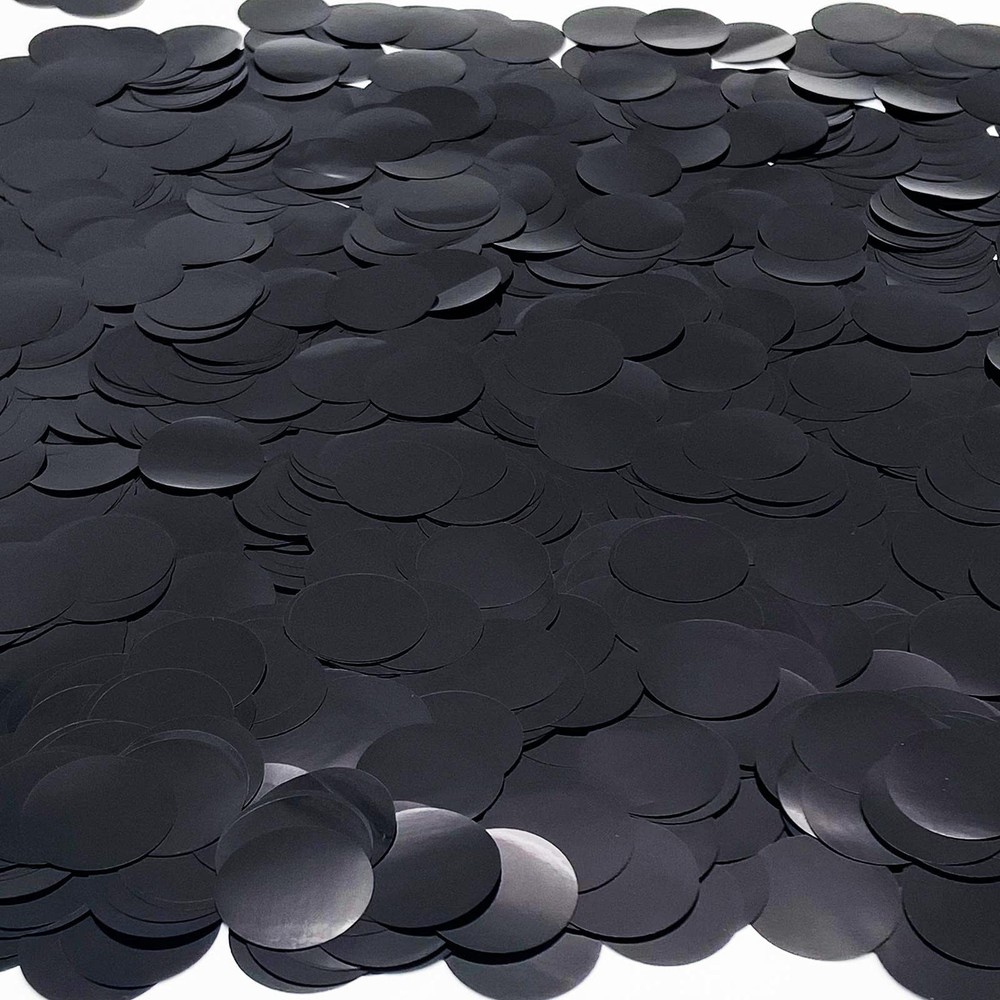 5000 Pcs 1 inch Black Table Confetti Glitter Dots for Wedding Birthday Party