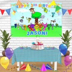 Sprunki Vinyl Birthday Banner Backdrop 3×5
