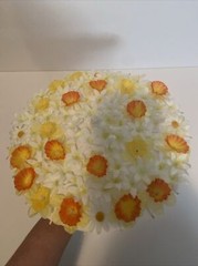 Spring/Summer Parasol Adorned With Flowers-Handcrafted- Photo Prop/Centerpiece