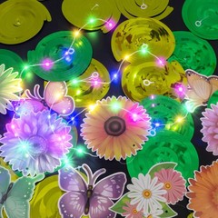 33pcs Spring Hanging Decorations for Home Flower Butterfly Hanging Swirls wi…