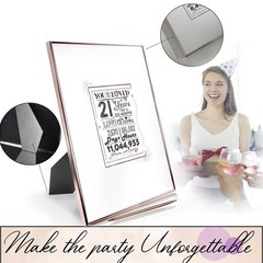 Framed 21st Guest Book Alternative 12″X16″ – 21st Birthday Decorations for He…
