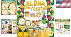 Hawaiian Luau Party Decorations Set – 323 Pieces