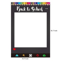 7gost Back To School Party Photo Booth Props With Photo Frame Set 30 PCS