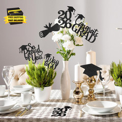 Graduation Decorations 2026, 24 PCS Class of 2026 Double-Sided Centerpieces with