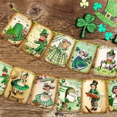 ssailue decor St. Patrick’s Day Decorations – 5″+»x»+ «7»+» inches, Green