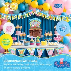 Officially Licensed Peppa Pig Birthday Party Supplies – Serves 16 Guests – Co…