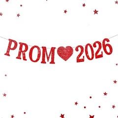 Pre-Strung Prom 2026 Banner – Sparkly Graduation Celebration Decor