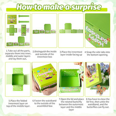 Birthday Explosion Gift Box, Birthday Butterfly Flying Surprise Gift Box, DIY Ex