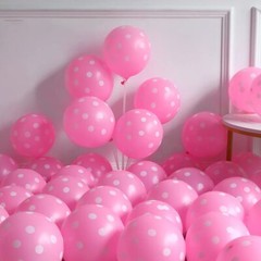 136Pcs Pink Mouse Birthday Decorations, Pink Rose Pink Polka Dots for Mouse T…