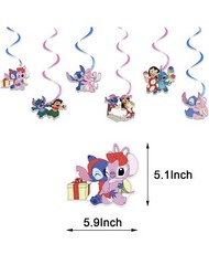 NEW Cartoon Lilo & Stitch Theme Birthday Party Decorate Supplies Set US Stock