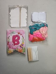 94 Pcs Axolotl Birthday Decorations Party Supplies, Cupcake Toppers, Balloons