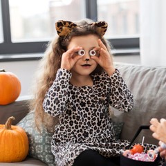 8 Hollow Halloween Eyeballs Horror Props Costume Mask Decorations Dolls Child