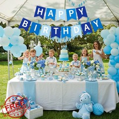 RICHHHA Happy Birthday Banner Navy Blue
