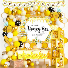 Bee Baby Shower Decorations, Bumble Bee Baby Shower Decor, a Little Honey Is on
