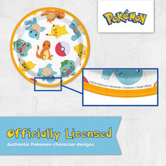 Pokemon Birthday Decorations Party Supplies for 16 – Officially Licensed Balloon
