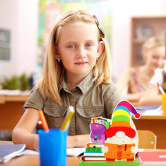 4 Pcs Back to School Decorations First Day of School Decorations Wooden Table Si