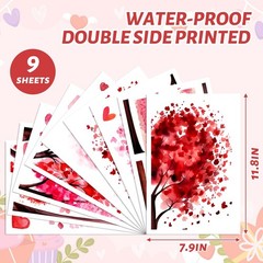 Valentine’s Day Window Clings Window Stickers Love Heart Tree Double-Sided Glass