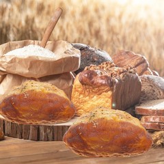 Artificial Bread Model Faux Coconut Decor 6.10×3.54×2.75 Inch PU Material