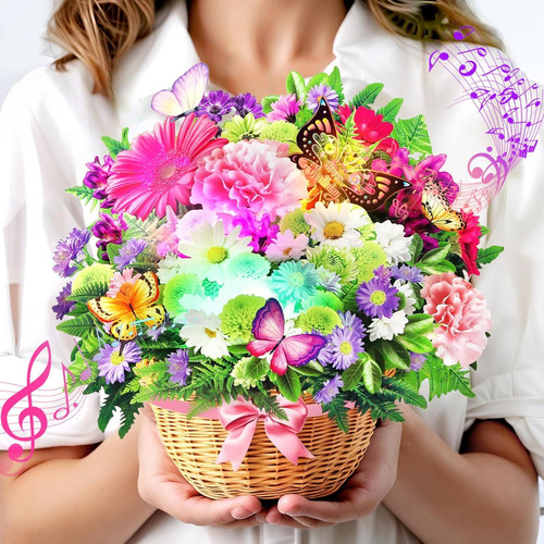 Birthday Cards, Light and Music Happy Card, Daisy Butterfly, 10…