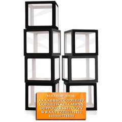 Transparent Baby Shower Balloon Boxes – Set of 7, 78 Letters