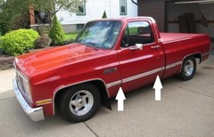 Chrome Side Body Trim Molding For Use On 1973-1987 Chevy GMC C10, C20, C30,